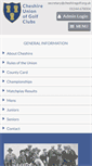 Mobile Screenshot of cheshireunion.intelligentgolf.co.uk