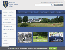 Tablet Screenshot of cheshireunion.intelligentgolf.co.uk