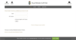 Desktop Screenshot of birkdale.intelligentgolf.co.uk