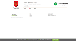 Desktop Screenshot of dalehill.intelligentgolf.co.uk