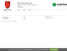 Tablet Screenshot of dalehill.intelligentgolf.co.uk