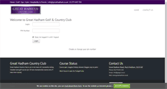Desktop Screenshot of greathadham.intelligentgolf.co.uk