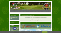 Desktop Screenshot of grangepark.intelligentgolf.co.uk